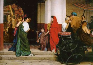 Entré till en romersk teater, 1866 av Lawrence Alma Tadema